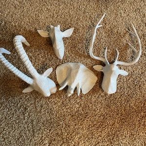 RH Baby and Child - 4 paper mache animal heads.